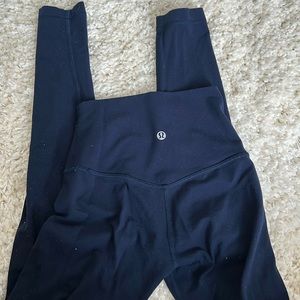 Lulu navy leggings size 0